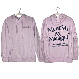 Taylor Swift Boutique Midnights Graphic Hoodie Light Lavender Purple Medium